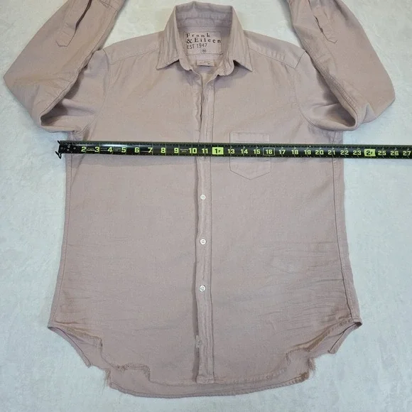 Frank & Eileen Button Down Eileen Shirt Womens XS Pink 100% Cotton Relaxed Fit - Picture 8 of 10